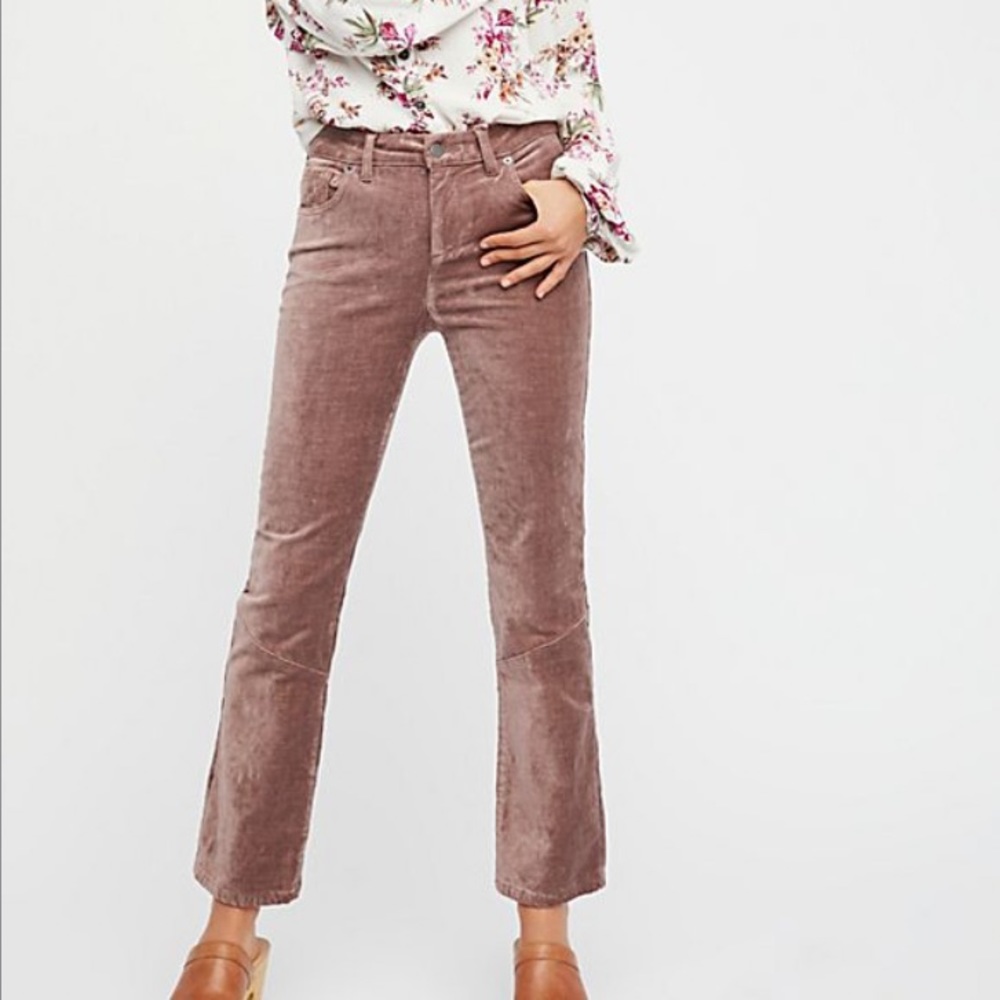 Free People Velvet Flare Jeans!